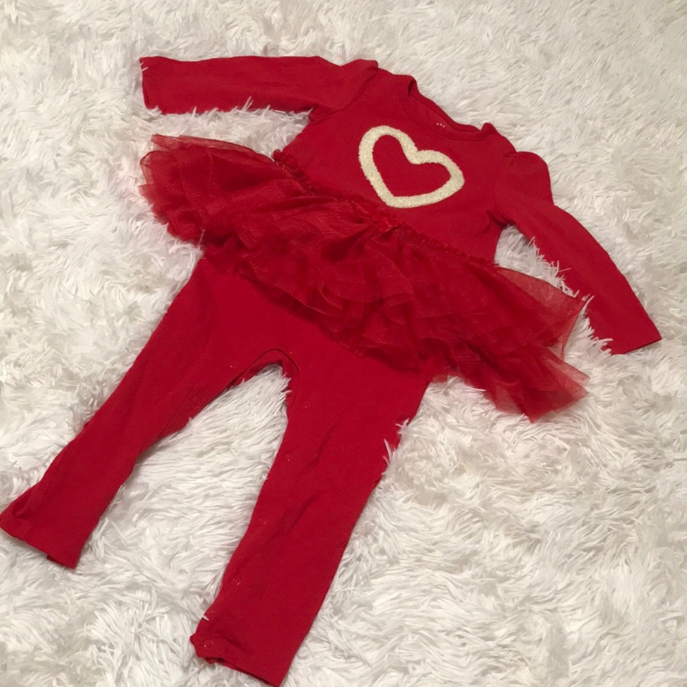 Red tutu onesie outfit (18months)